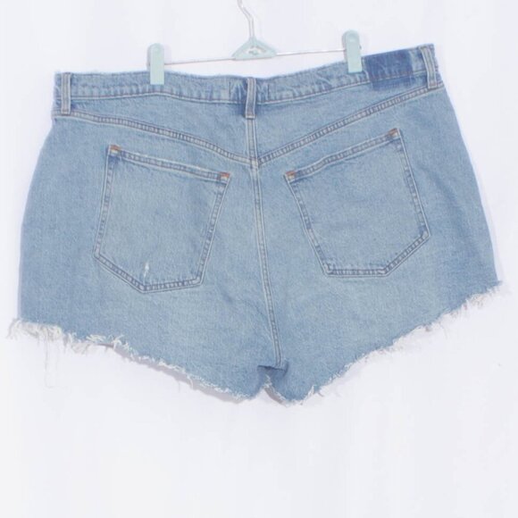 ABERCROMBIE & FITCH The Mom High Rise Curve Love Jean Shorts Size 35 - Picture 4 of 8